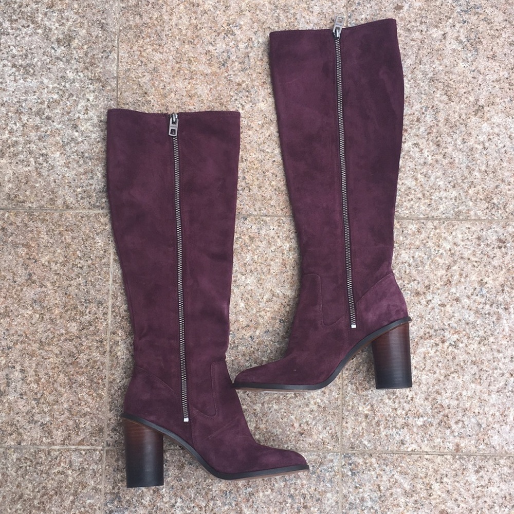 NWT burgundy knee high booths - Picture 3 of 7